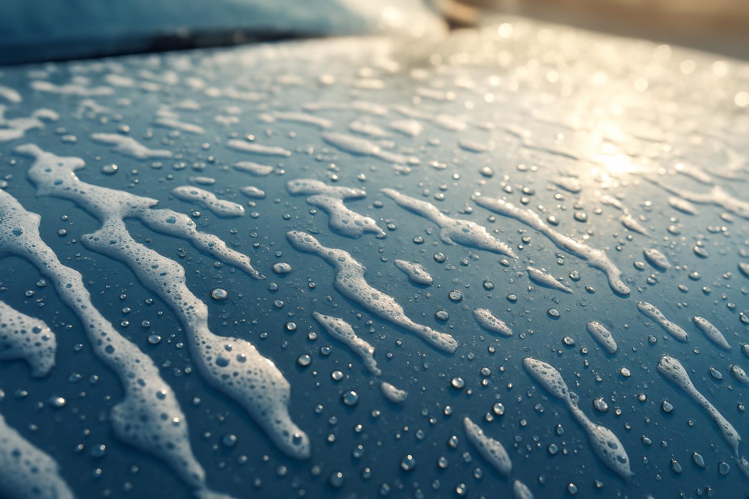 A clean car after a careful hand wash